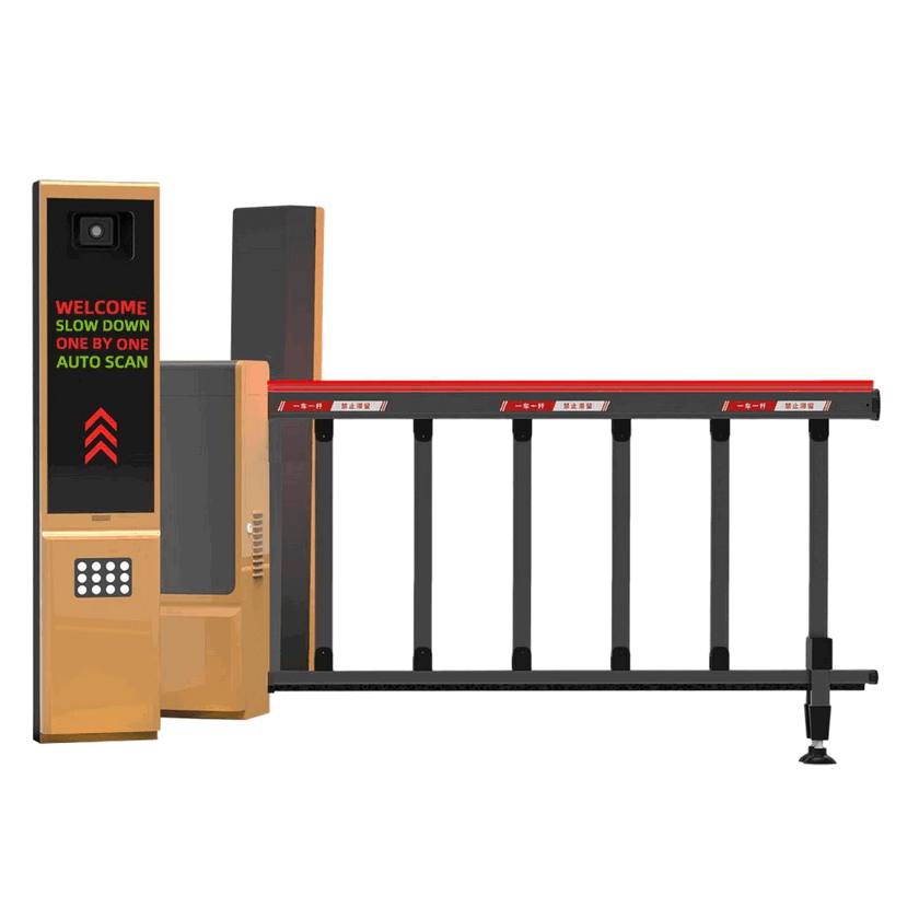 Heavy-Duty Automated Parking Gate with Integrated ANPR Camera