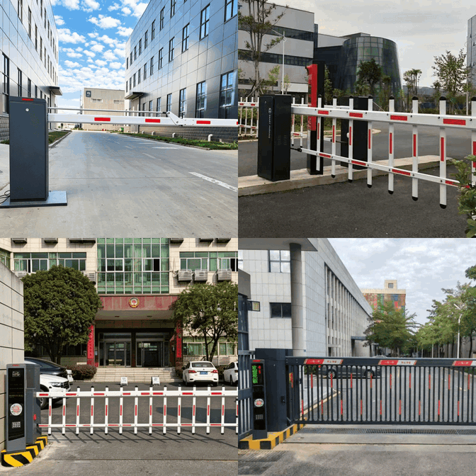 Folding-Arm Automatic Boom Barrier for Underground Basement Parking