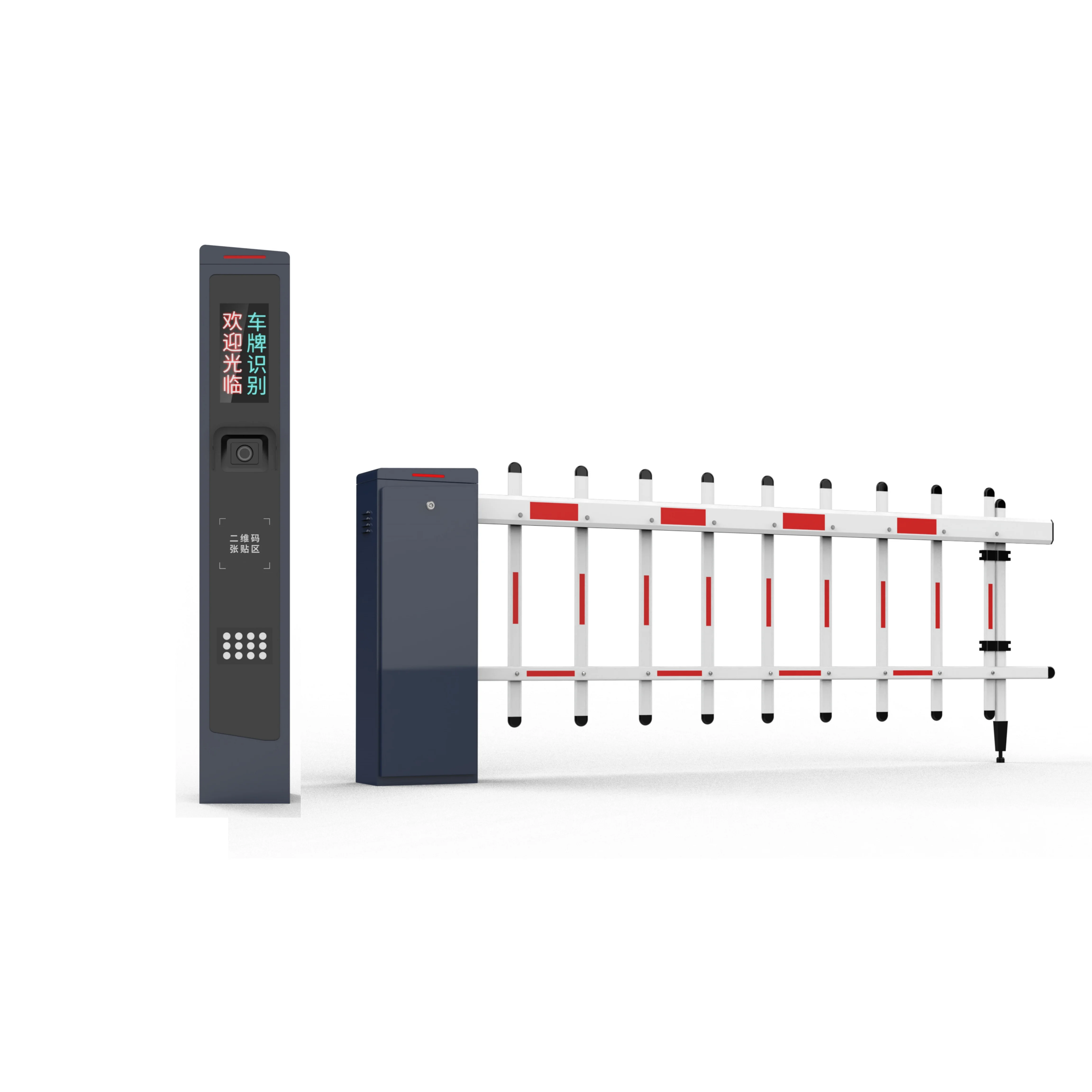Smart LPR Parking Barrier Gate with Automatic License Plate Recognition